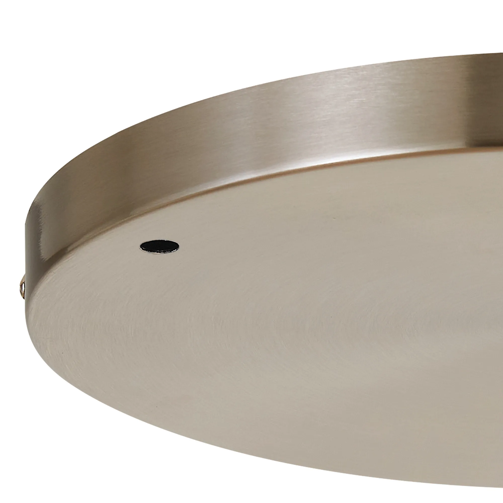 Hayes 4 Hole 28cm Round Ceiling Plate Satin Nickel D0829SN  Deco Hayes Nickel